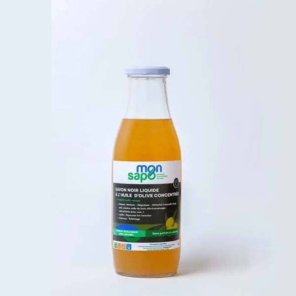 Savon noir Liquide 100% à l'huile d’olive concentré sans parfum